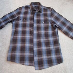 SAKS FIFTH AVENUE BLUE Men's Multicolored Blue Shirt Size XL